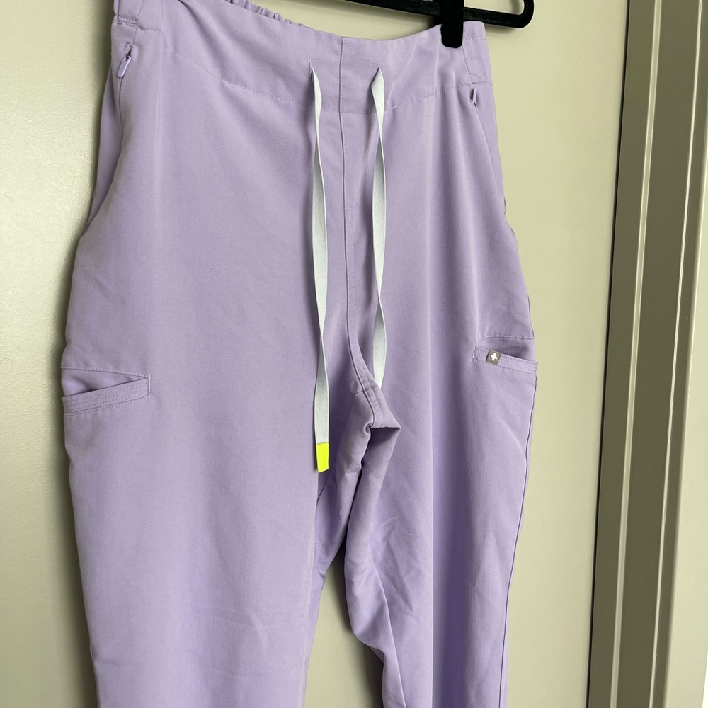 Figs Lavender Drawstring Scrub Pants - image 3